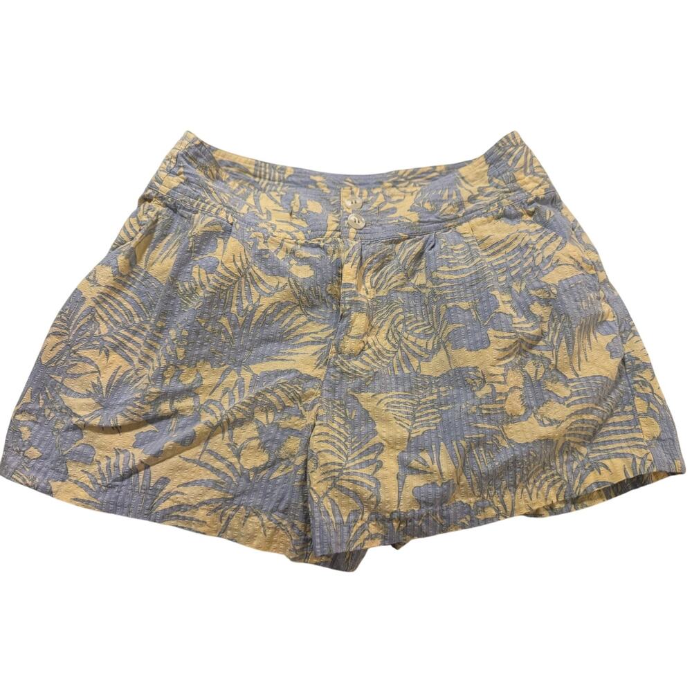 Free People Young Mango Combo Reverse Print Hawaiian Tropical Themed Shorts 4